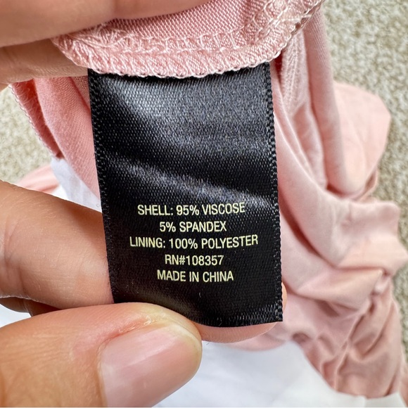 Worthington Light Pink White Layered Tank Top Womens Size 5X - Picture 12 of 13